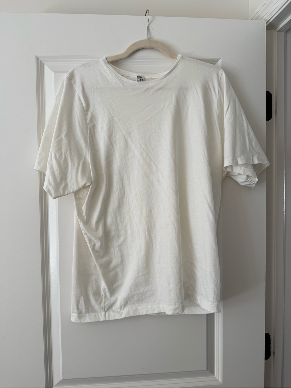 Toteme oversized  Crew Neck T-Shirt - White